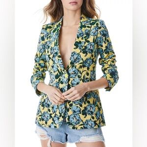 Alice + Olivia Macey floral print blazer